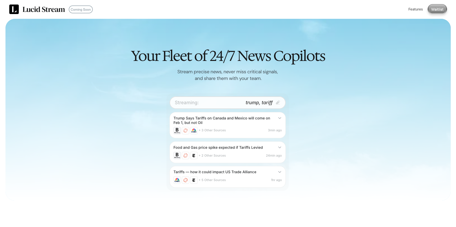 SaaS website example