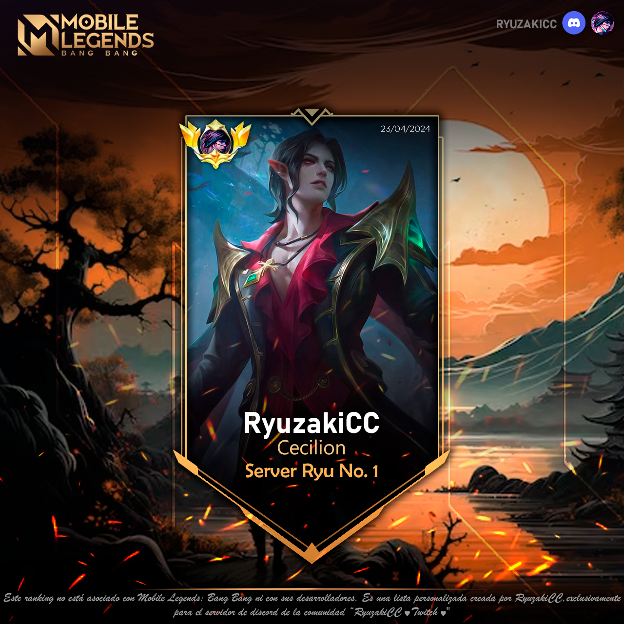 Ejemplo de imagen personalizada del ranking