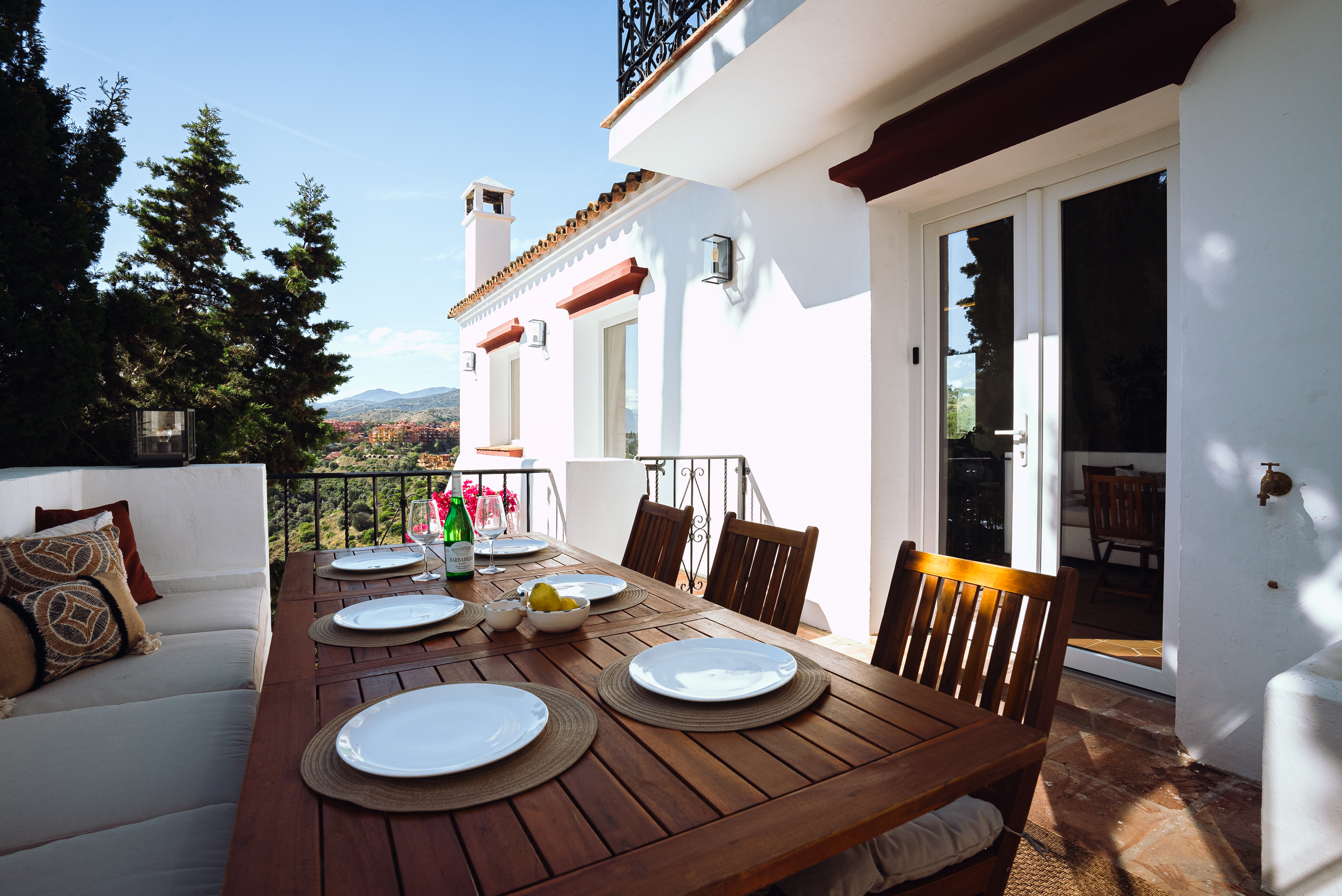 Casa Patricia terrace dining area
