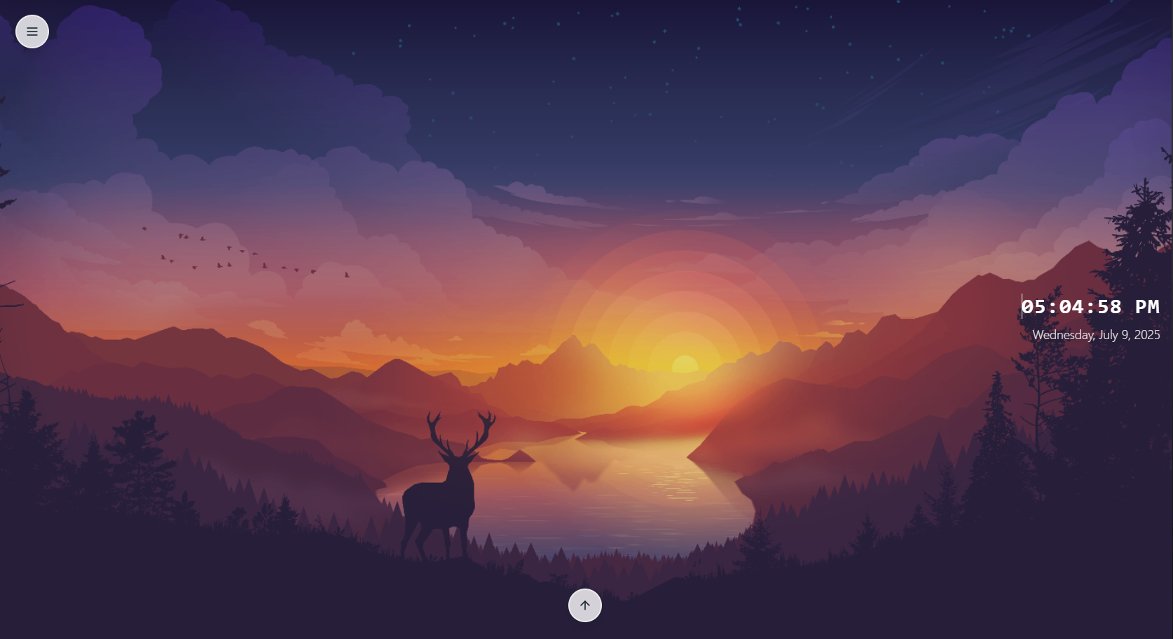 Day & Night Clock in night mode