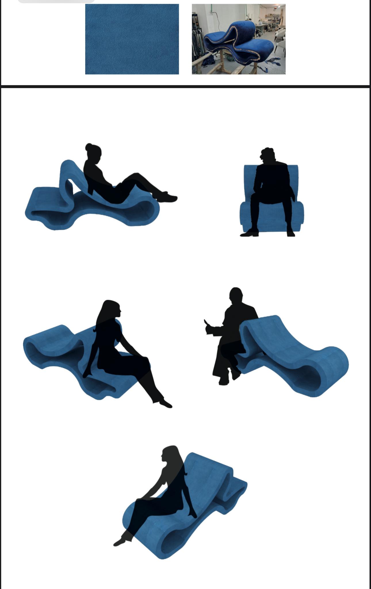 Blue Chair Material