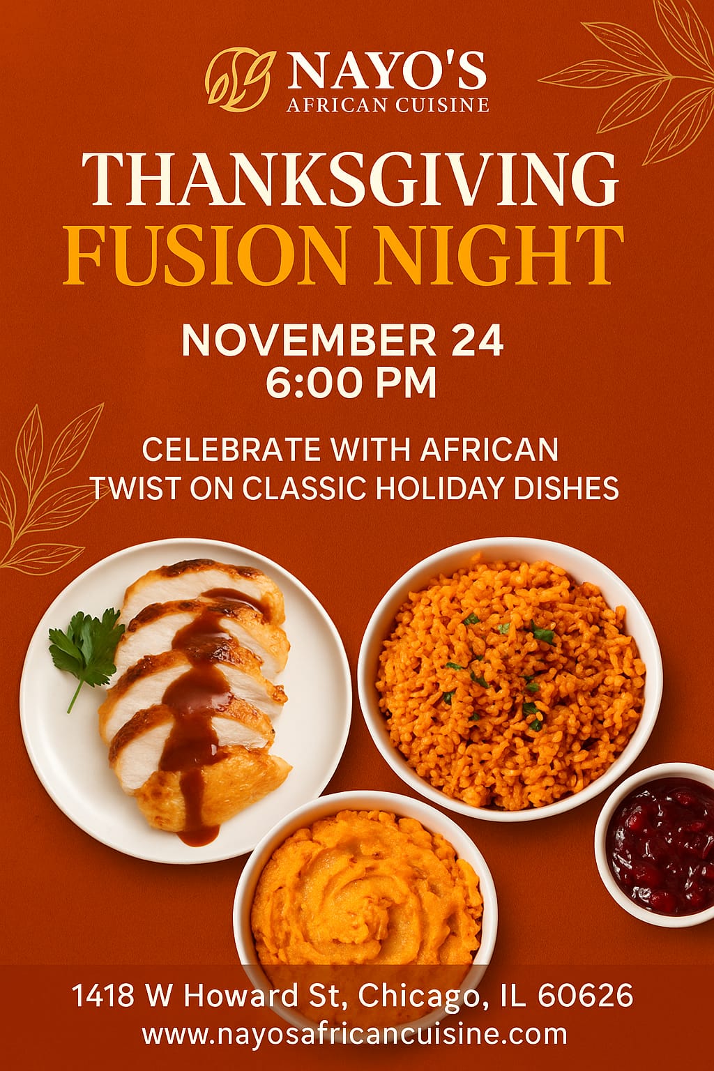 THANKSGIVING FUSION NIGHT
