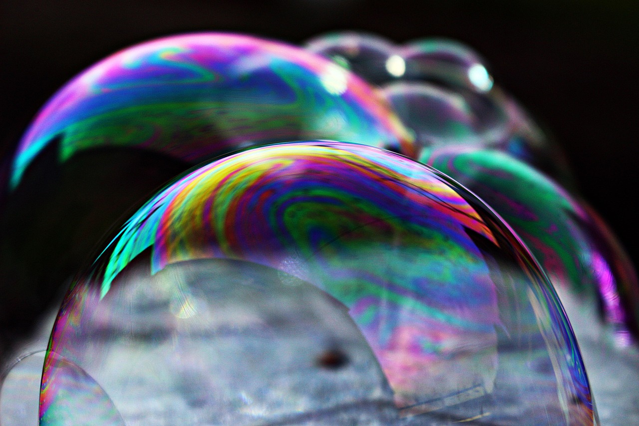 Gentle bubbles background