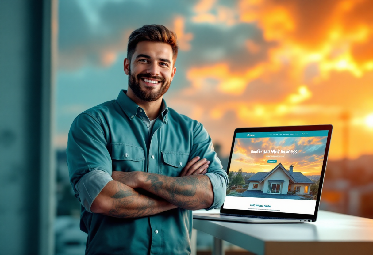 Professional Roofers at Work