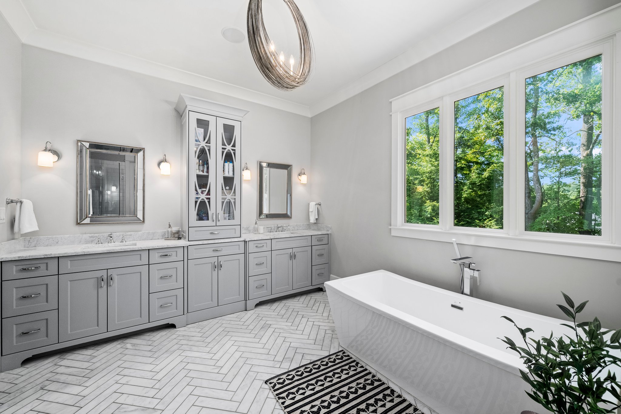 Modern bathroom interior