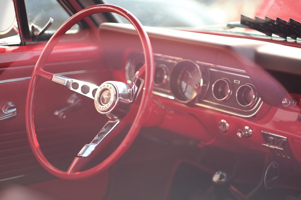 Classic car interior