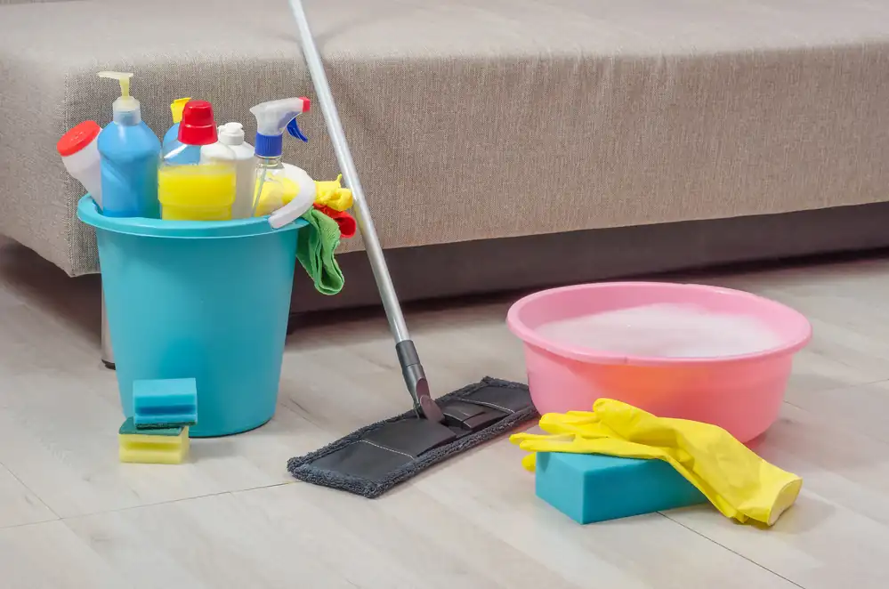 Professional cleaning supplies and equipment