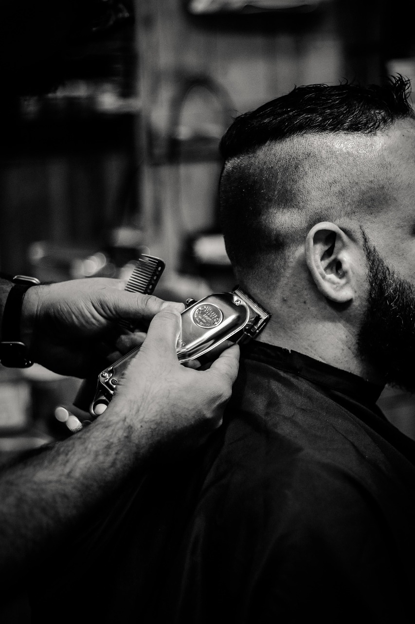 Stylish beard grooming