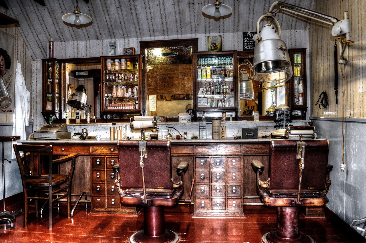 Classic barber shop atmosphere