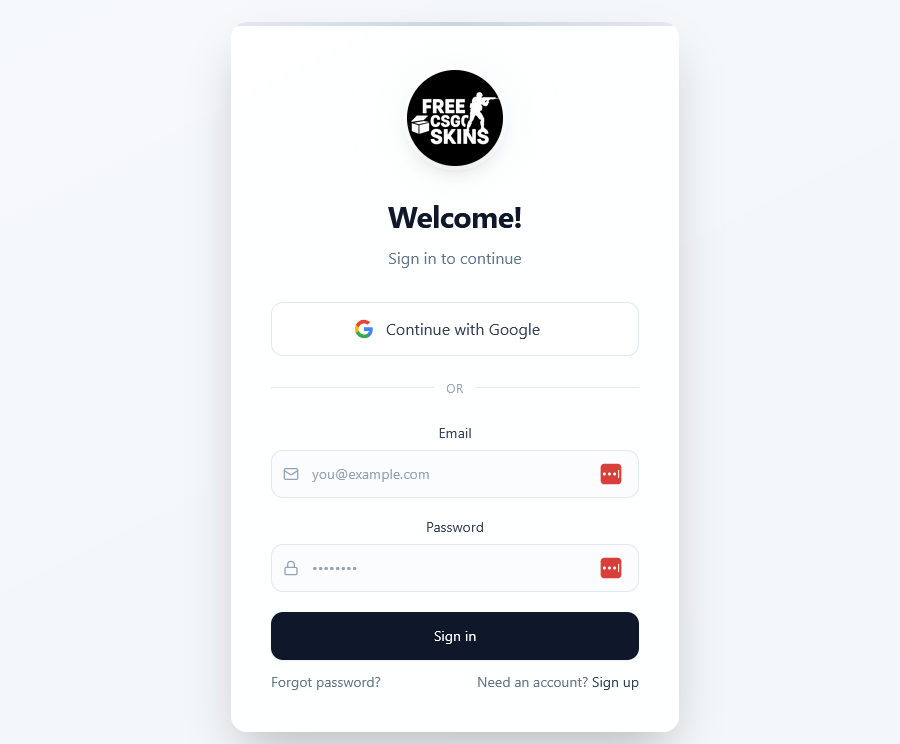 Sign Up Free