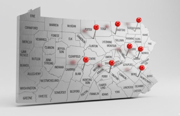 Paving work in Schuylkill County