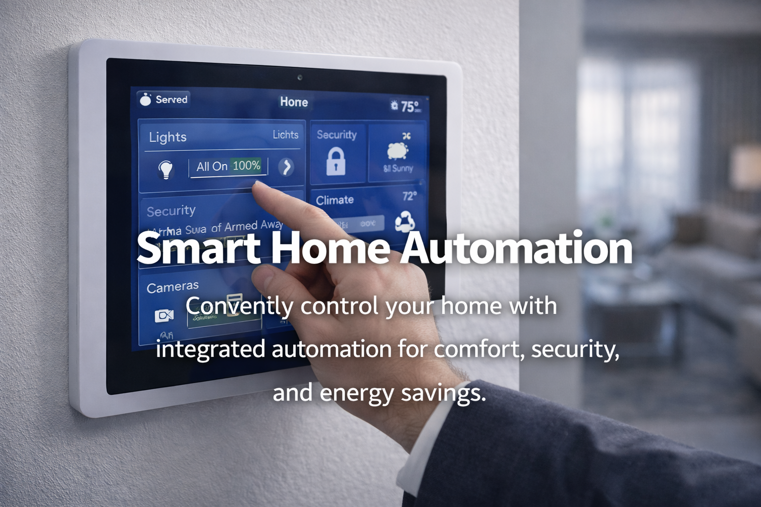 Smart home control panel