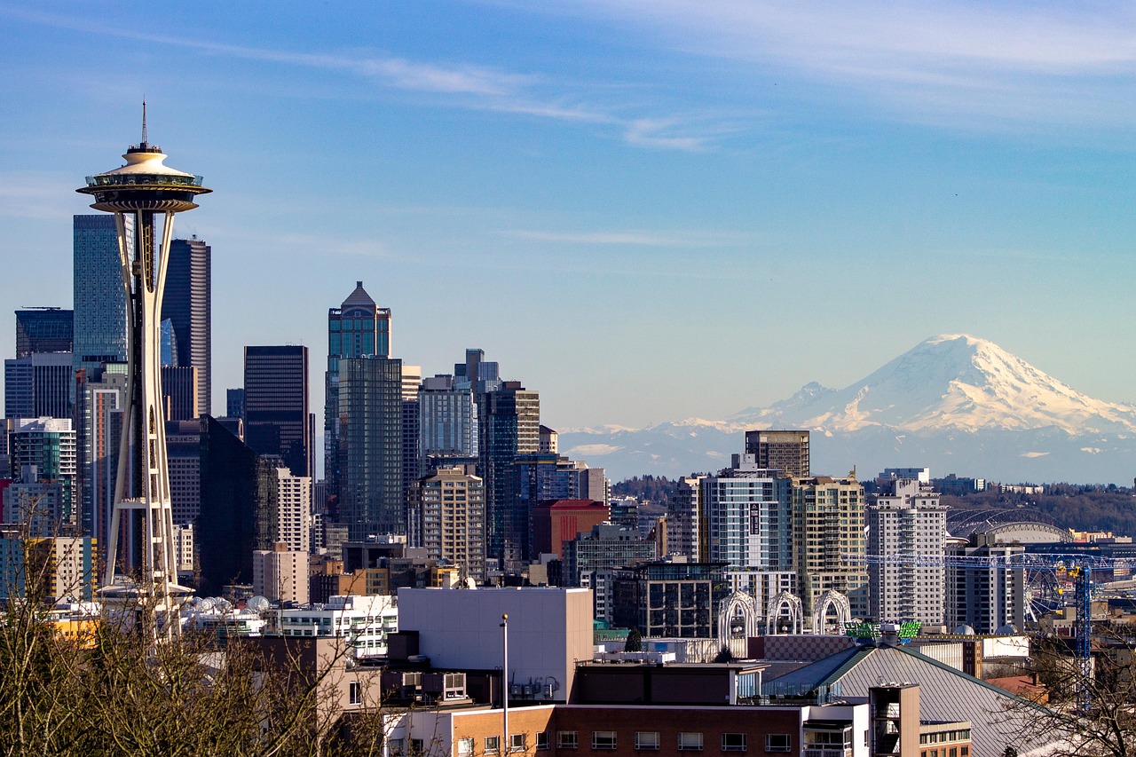 Seattle Skyline with Mt. Rainier