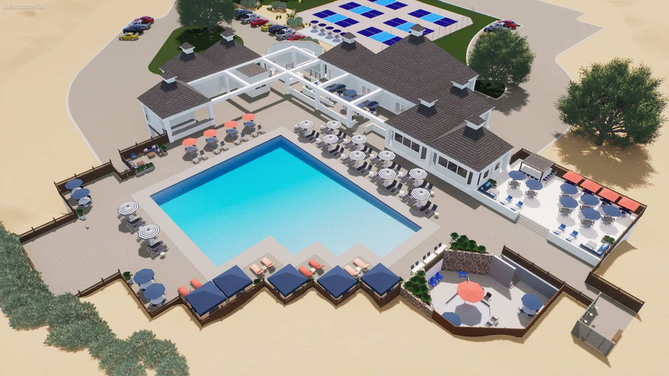 Aerial View of Proposed Renovations