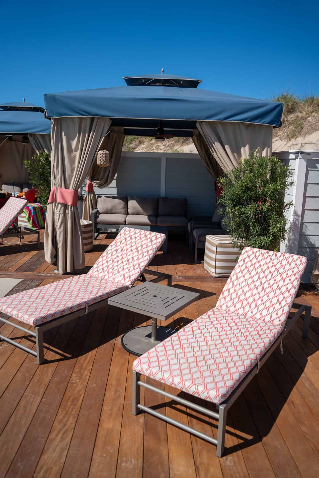 Pool Deck with Cabanas