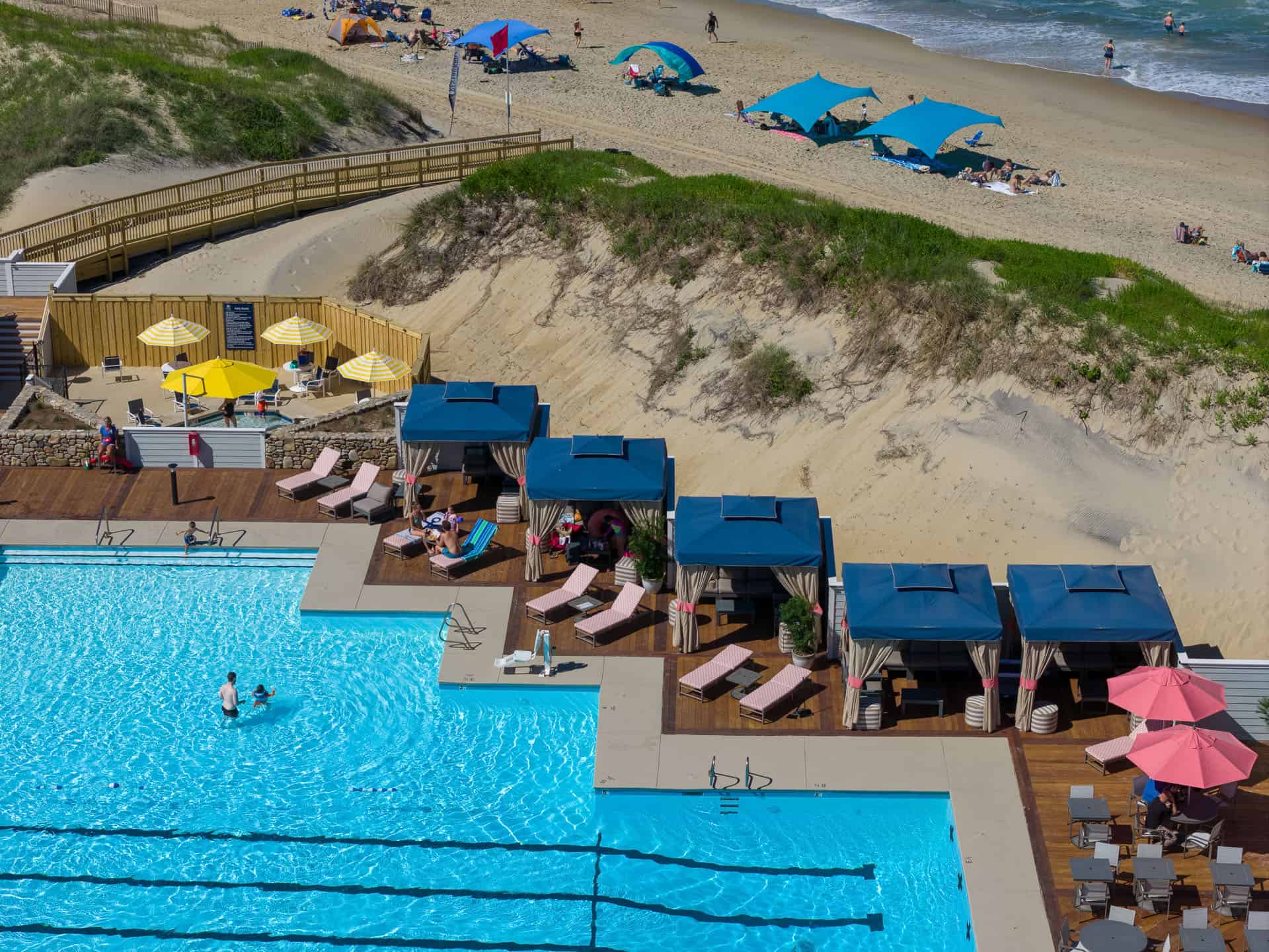 Oceanfront Pool Aerial