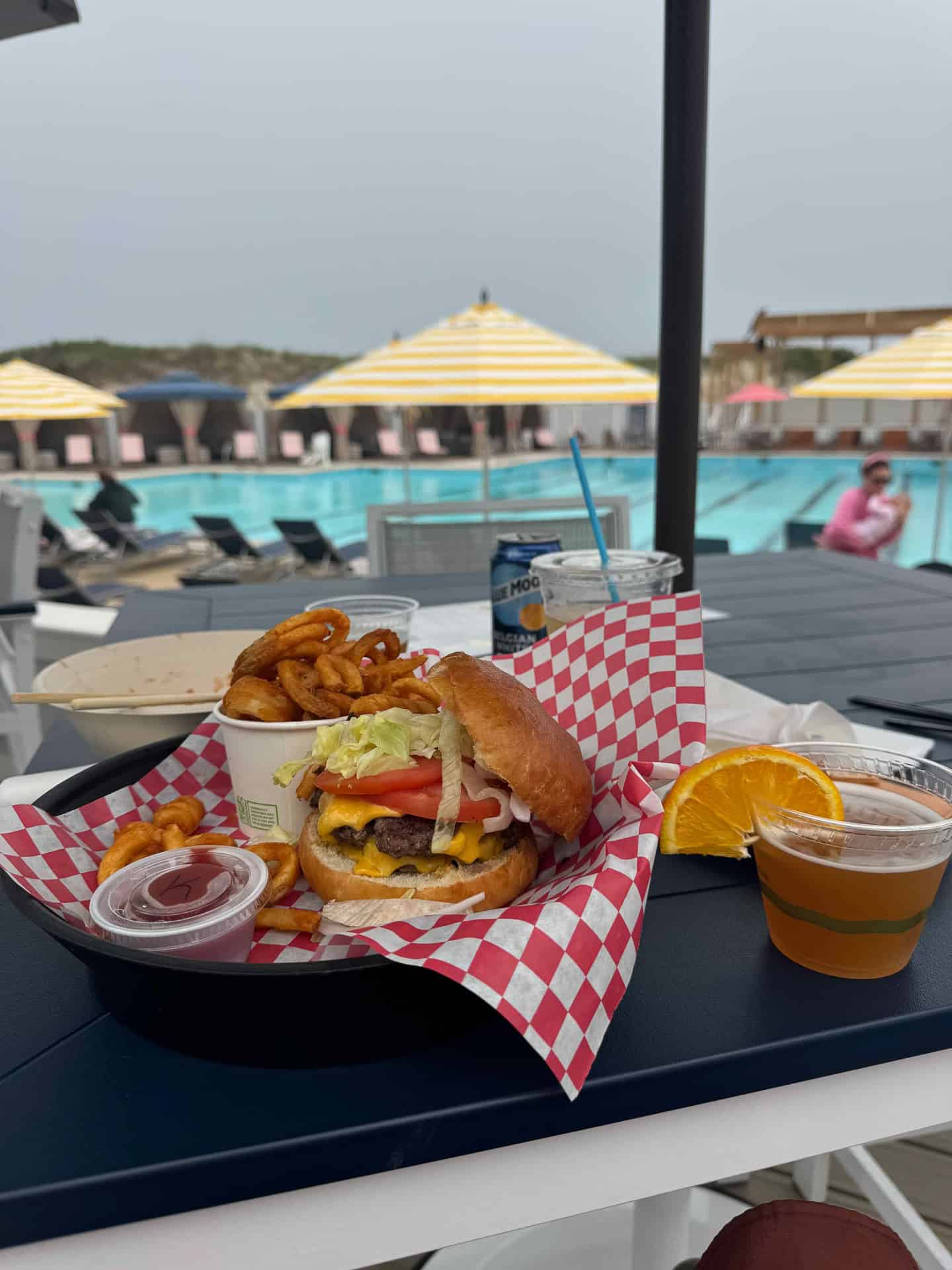 Lunch at Gather with pool view