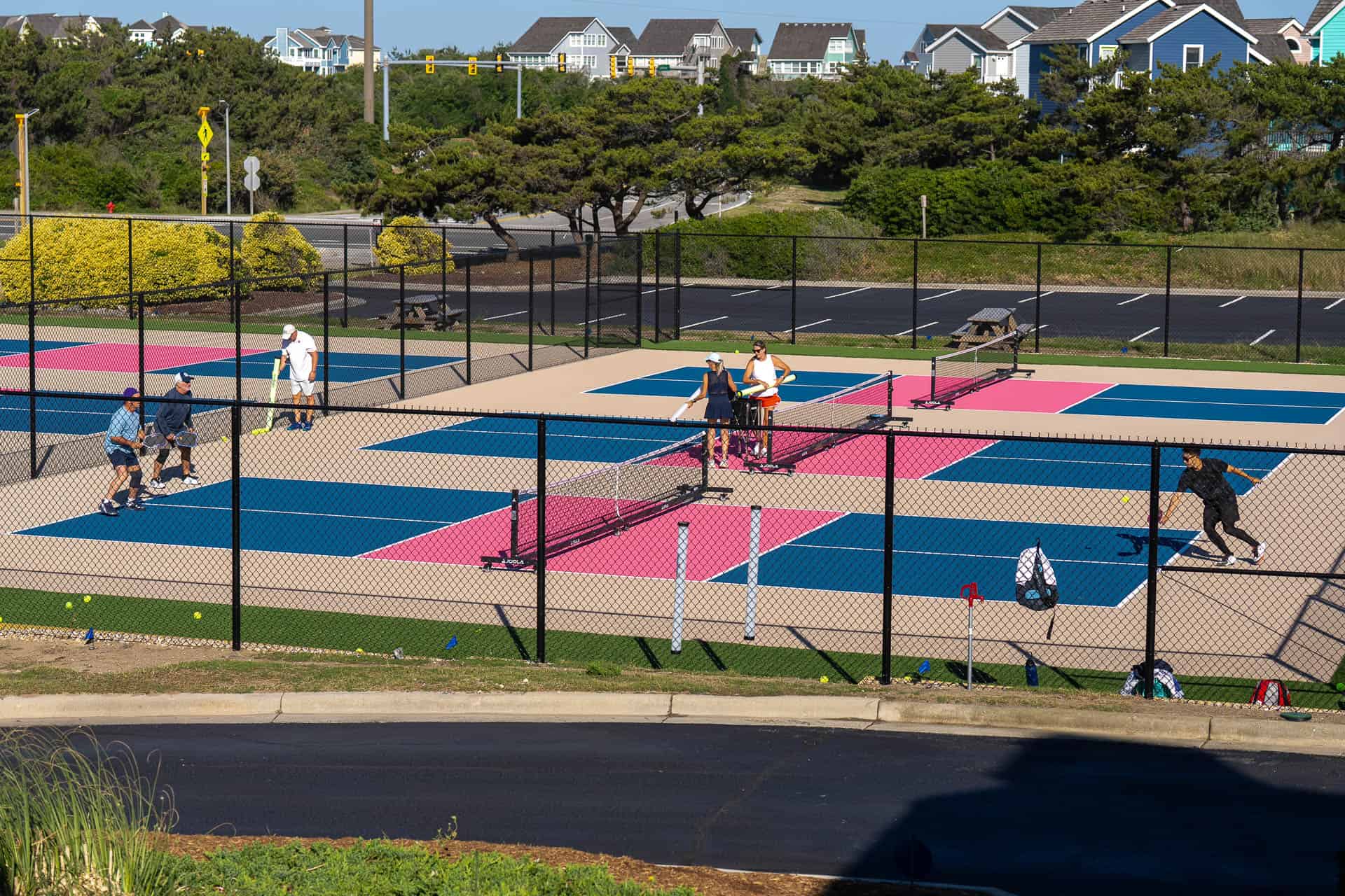 Pickleball courts at Village Beach Club
