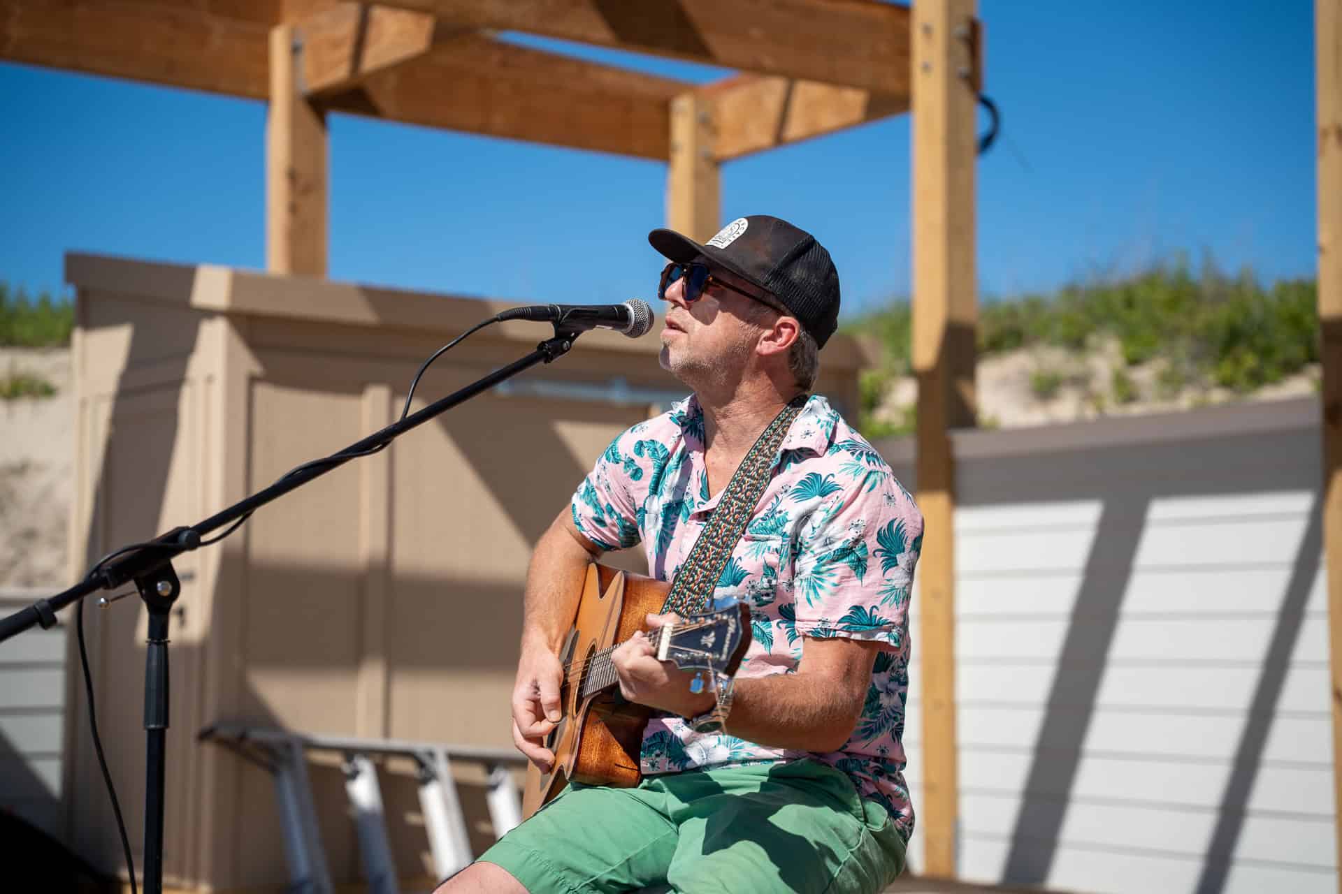 Live entertainment at Village Beach Club