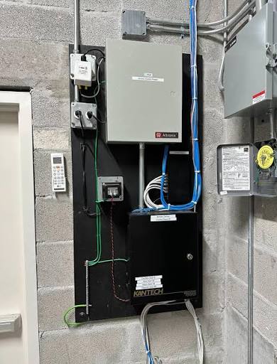 Commercial access control panel and low-voltage wiring installation