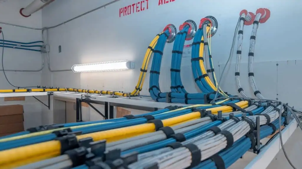 Organized commercial structured cabling and cable pathway infrastructure